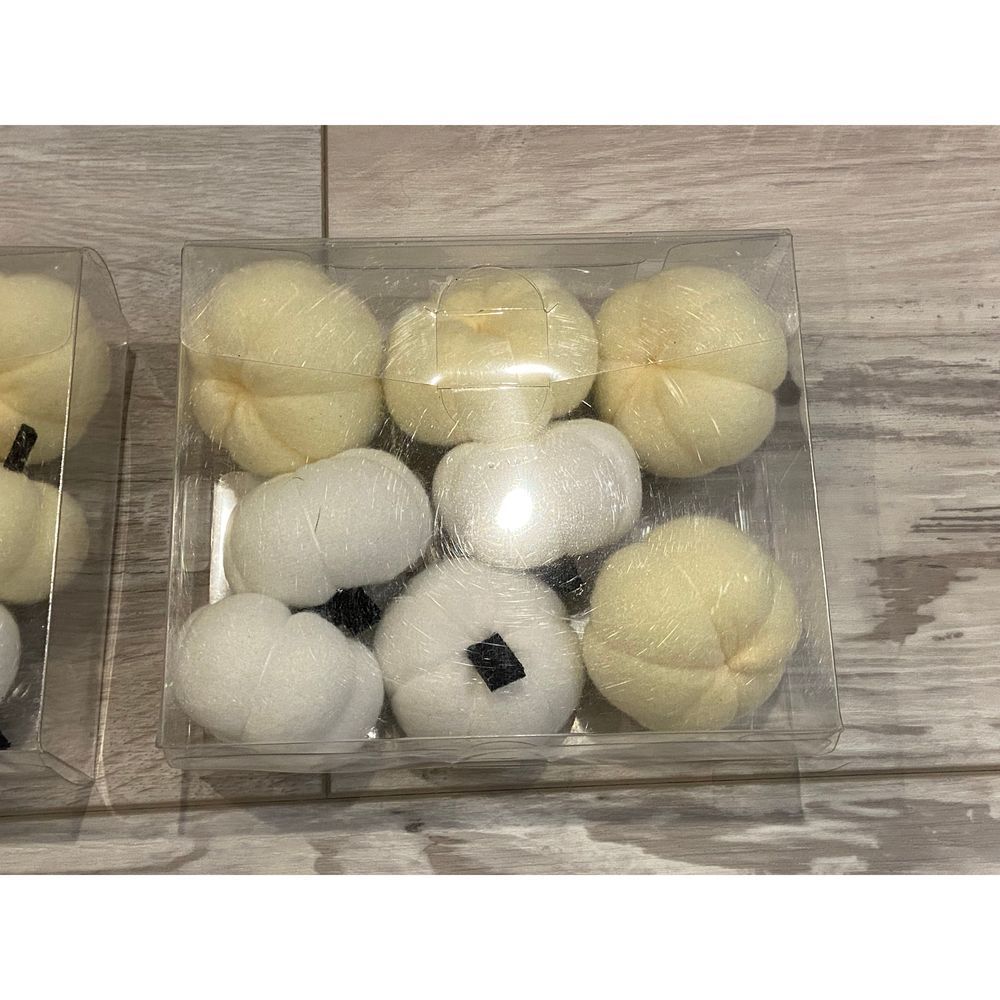 Cream and White Fabric Pumpkins from Target